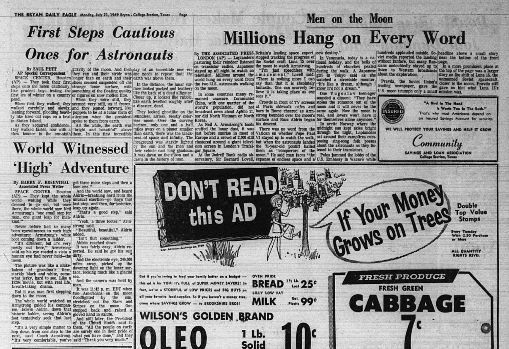 The Eagle Archives: July 21, 1969